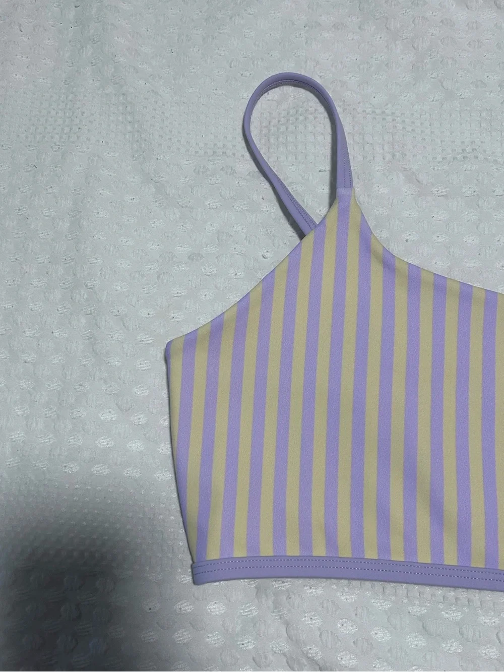 SET Active Luxform Lux Stripe Base Bra - Buttercream Size XL NWOT
